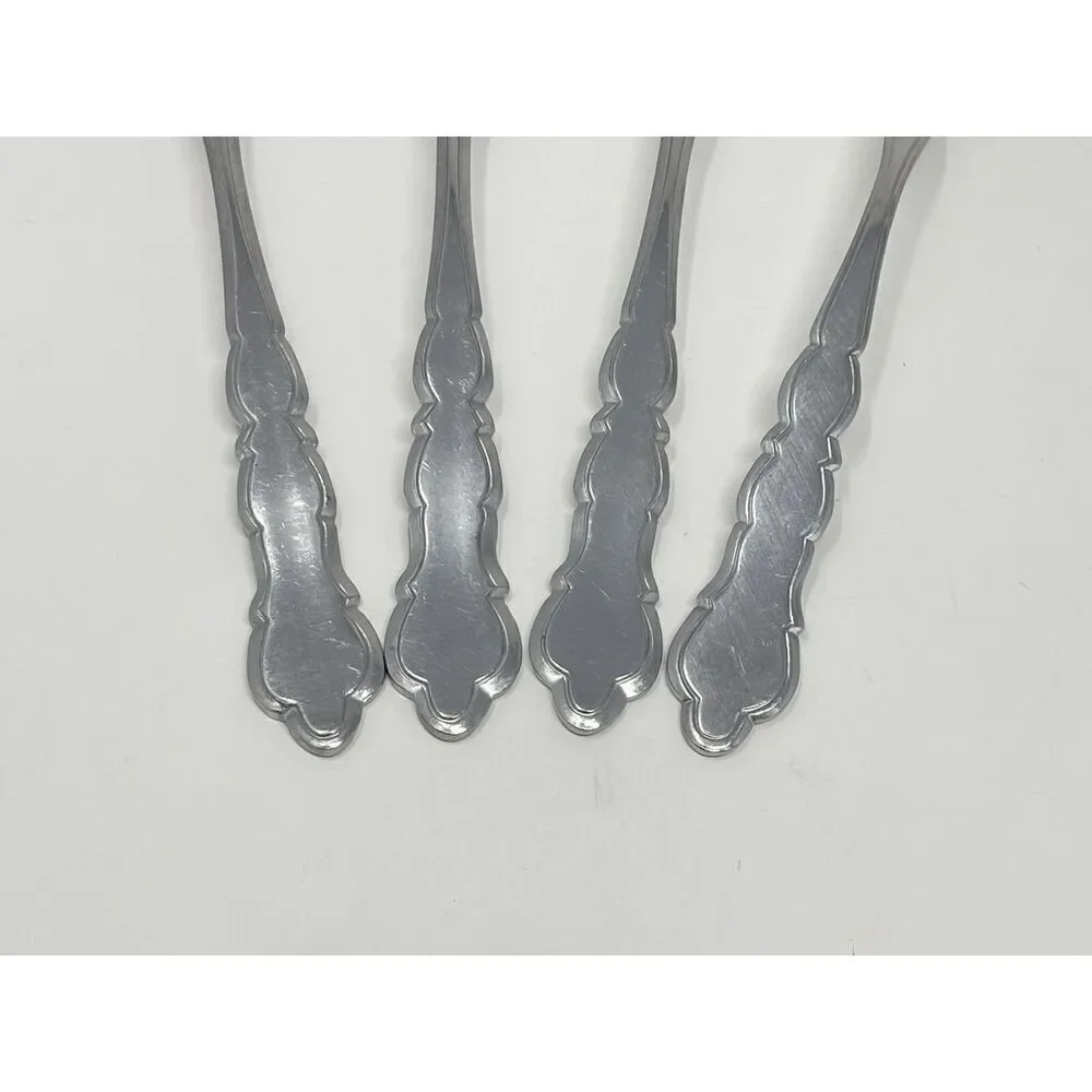 UNITED SILVER US17 Baker Hart & Stuart BST2 Dinner Place Spoons 7 3/8” Set Of 4